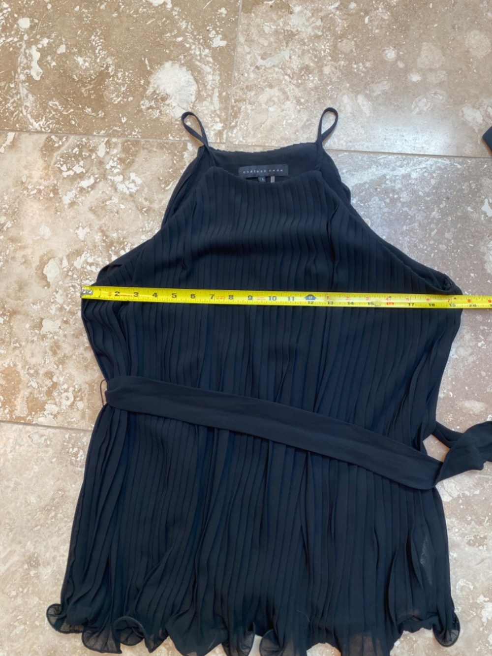 Chiffon Pleated Ruffle Cami - Picture 5 of 6